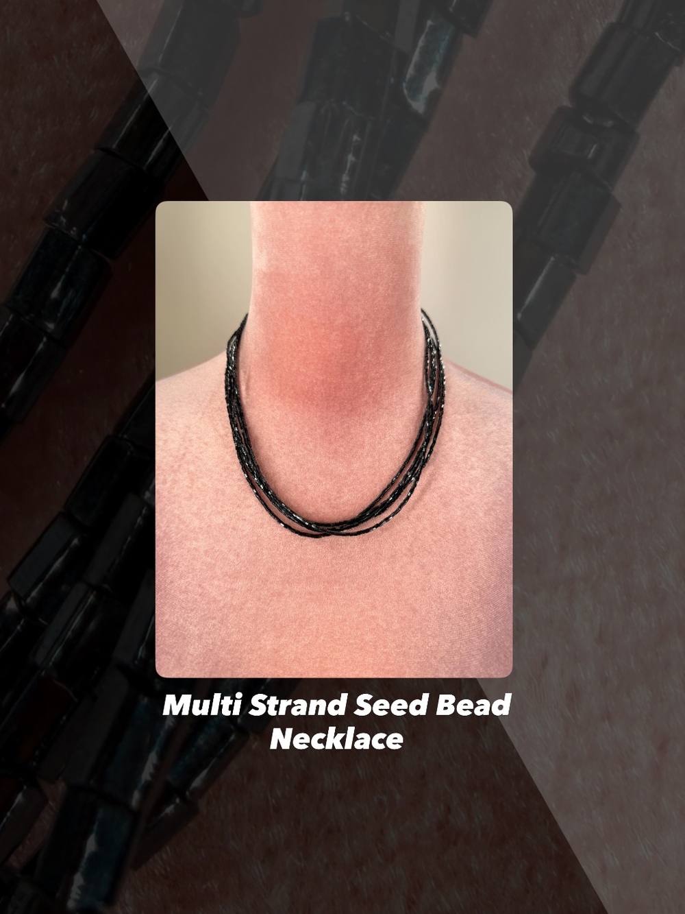 EUC Multi Strand Seed Bead Necklace